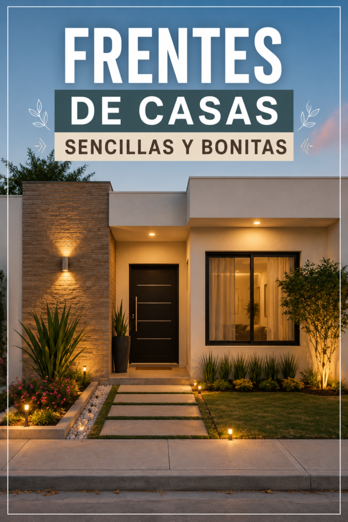 Frentes de Casas Sencillas y Bonitas: 10 Ideas Modernas bcb287e7 4a86 4689 861b ef31d12f80dc