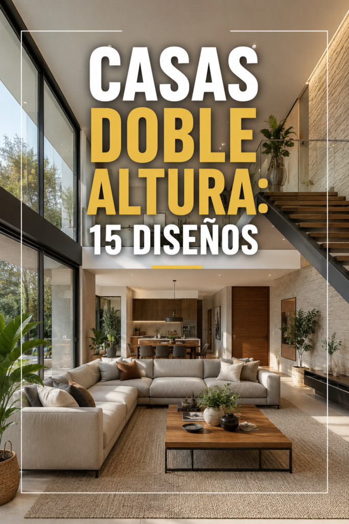 Casas Doble Altura: 15 Diseños Modernos y Sofisticados bf021aa9 b9cb 44bc 8b73 432136201013