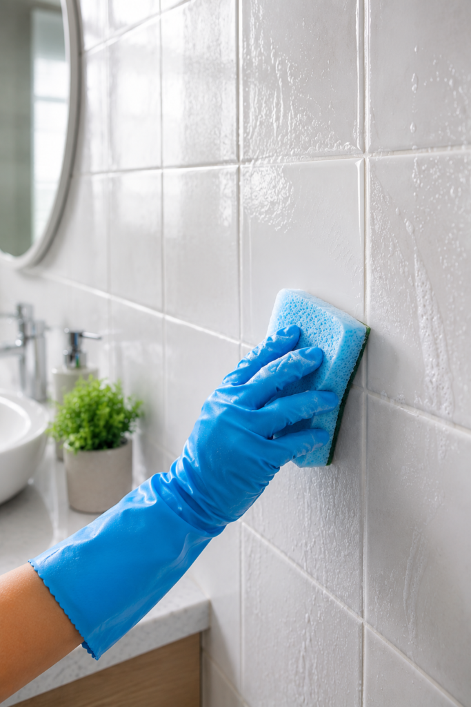 Limpieza de azulejos del baño: trucos para dejarlos impecables image